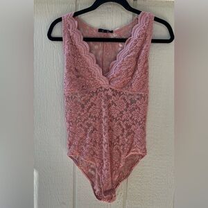 Ambiance Rose Lace Top